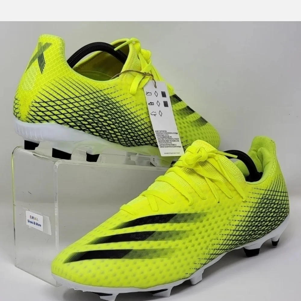 Adidas X Ghosted.3 FG Soccer Cleats Neon Green Black FW6948 Men’s Size 13